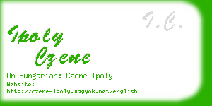 ipoly czene business card